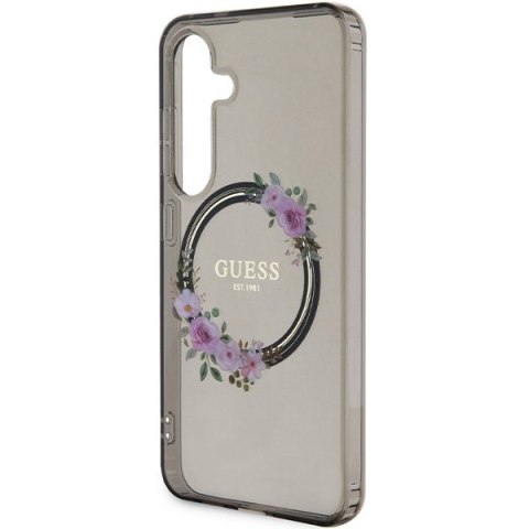 Guess nakładka do Samsung Galaxy S24 GUHMS24SHFWFCK czarna HC MAGSAFE IML FLOWERS WREATH Guess nakładka do Samsung Galaxy S24 GUHMS24SHFWFCK czarna HC MAGSAFE IML FLOWERS WREATH