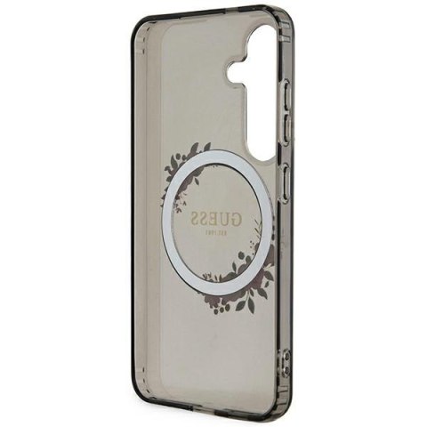 Guess nakładka do Samsung Galaxy S24 GUHMS24SHFWFCK czarna HC MAGSAFE IML FLOWERS WREATH Guess nakładka do Samsung Galaxy S24 GUHMS24SHFWFCK czarna HC MAGSAFE IML FLOWERS WREATH