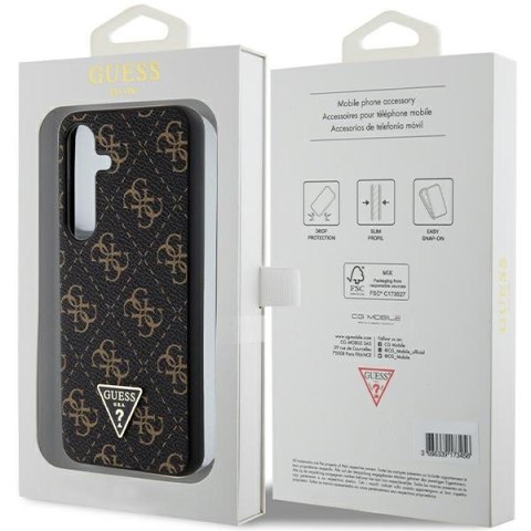 Guess nakładka do Samsung Galaxy S24 Plus GUHCS24MPG4GPK czarna HC PU 4G TRIANGLE Guess nakładka do Samsung Galaxy S24 Plus GUHCS24MPG4GPK czarna HC PU 4G TRIANGLE