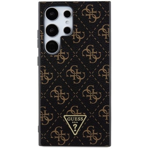 Guess nakładka do Samsung Galaxy S24 Ultra GUHCS24LPG4GPK czarna HC PU 4G TRIANGLE
