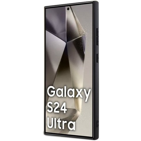 Guess nakładka do Samsung Galaxy S24 Ultra GUHCS24LPG4GPK czarna HC PU 4G TRIANGLE