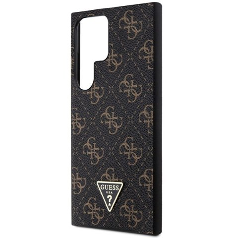 Guess nakładka do Samsung Galaxy S24 Ultra GUHCS24LPG4GPK czarna HC PU 4G TRIANGLE