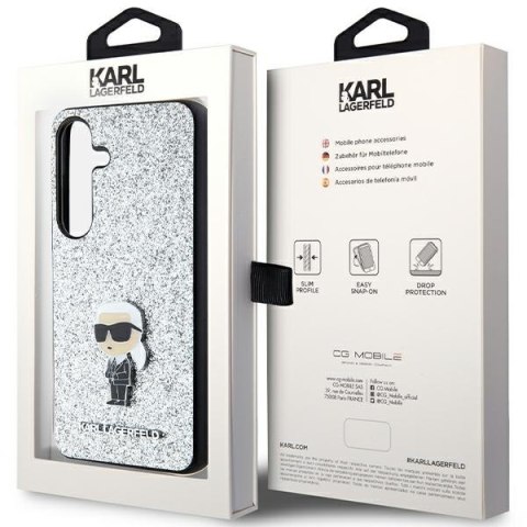 Karl Lagerfeld nakładka do Samsung Galaxy S24 KLHCS24SGCNPSG srebrna HC IKONIK FIXED GLITTER IKONIK LOGO METAL PIN Karl Lagerfeld nakładka do Samsung Galaxy S24 KLHCS24SGCNPSG srebrna HC IKONIK FIXED GLITTER IKONIK LOGO METAL PIN