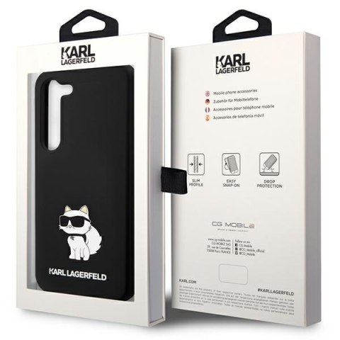 Karl Lagerfeld nakładka do Samsung Galaxy S24 KLHCS24SSNCHBCK czarna HC SILICONE NFT CHOUPETTE Karl Lagerfeld nakładka do Samsung Galaxy S24 KLHCS24SSNCHBCK czarna HC SILICONE NFT CHOUPETTE