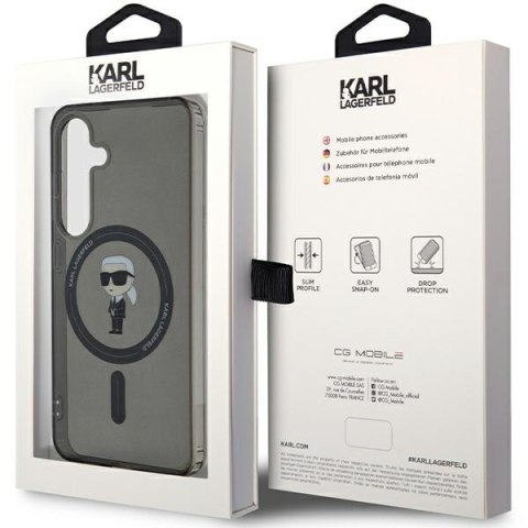 Karl Lagerfeld nakładka do Samsung Galaxy S24 KLHMS24SHFCKNOK czarna HC MAGSAFE IML IKONIK Karl Lagerfeld nakładka do Samsung Galaxy S24 KLHMS24SHFCKNOK czarna HC MAGSAFE IML IKONIK