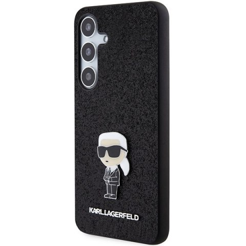 Karl Lagerfeld nakładka do Samsung Galaxy S24 Plus KLHCS24MGKNPSK czarna HC IKONIK FIXED GLITTER IKONIK LOGO METAL PIN Karl Lagerfeld nakładka do Samsung Galaxy S24 Plus KLHCS24MGKNPSK czarna HC IKONIK FIXED GLITTER IKONIK LOGO METAL PIN