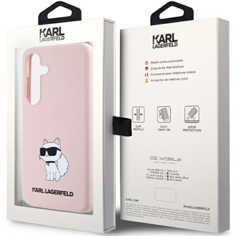 Karl Lagerfeld nakładka do Samsung Galaxy S24 Plus KLHCS24MSNCHBCP różowa HC SILICONE NFT CHOUPETTE Karl Lagerfeld nakładka do Samsung Galaxy S24 Plus KLHCS24MSNCHBCP różowa HC SILICONE NFT CHOUPETTE