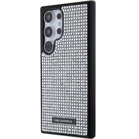 Karl Lagerfeld nakładka do Samsung Galaxy S24 Ultra KLHCS24LHDSPRS srebrna HC RHINESTONE LOGO METAL PLATE Karl Lagerfeld nakładka do Samsung Galaxy S24 Ultra KLHCS24LHDSPRS srebrna HC RHINESTONE LOGO METAL PLATE