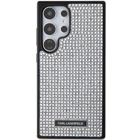 Karl Lagerfeld nakładka do Samsung Galaxy S24 Ultra KLHCS24LHDSPRS srebrna HC RHINESTONE LOGO METAL PLATE Karl Lagerfeld nakładka do Samsung Galaxy S24 Ultra KLHCS24LHDSPRS srebrna HC RHINESTONE LOGO METAL PLATE