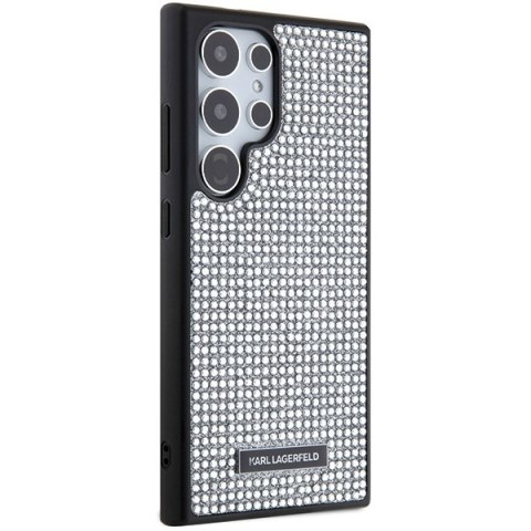 Karl Lagerfeld nakładka do Samsung Galaxy S24 Ultra KLHCS24LHDSPRS srebrna HC RHINESTONE LOGO METAL PLATE Karl Lagerfeld nakładka do Samsung Galaxy S24 Ultra KLHCS24LHDSPRS srebrna HC RHINESTONE LOGO METAL PLATE