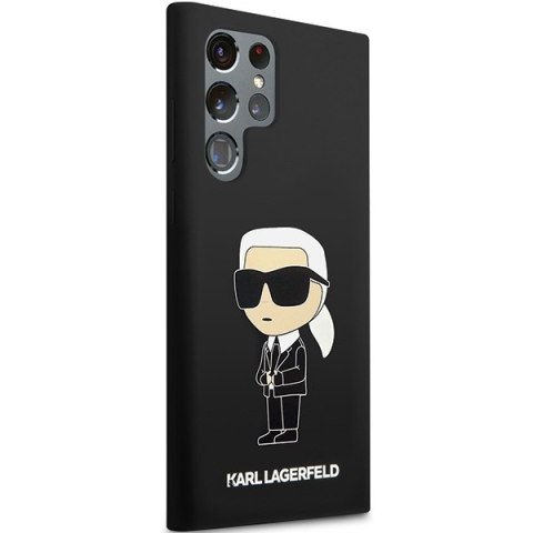 Karl Lagerfeld nakładka do Samsung Galaxy S24 Ultra KLHCS24LSNIKBCK czarna HC SILICONE NFT IKONIK Karl Lagerfeld nakładka do Samsung Galaxy S24 Ultra KLHCS24LSNIKBCK czarna HC SILICONE NFT IKONIK
