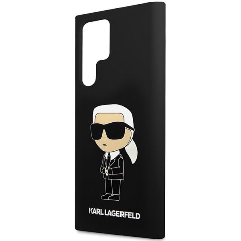 Karl Lagerfeld nakładka do Samsung Galaxy S24 Ultra KLHCS24LSNIKBCK czarna HC SILICONE NFT IKONIK Karl Lagerfeld nakładka do Samsung Galaxy S24 Ultra KLHCS24LSNIKBCK czarna HC SILICONE NFT IKONIK
