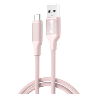 XO kabel NB265 USB - USB-C 1,0m 3A różowy