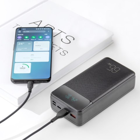 XO power bank do laptopa PR201 65W 30000mAh czarny XO power bank do laptopa PR201 65W 30000mAh czarny