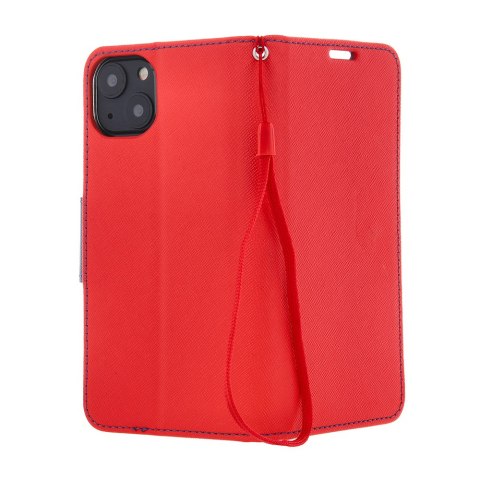 Etui Smart Fancy do Motorola Moto E22 czerwono-granatowe Etui Smart Fancy do Motorola Moto E22 czerwono-granatowe