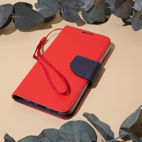 Etui Smart Fancy do Motorola Moto E22 czerwono-granatowe Etui Smart Fancy do Motorola Moto E22 czerwono-granatowe