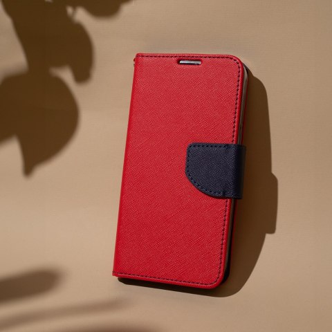 Etui Smart Fancy do Motorola Moto E22 czerwono-granatowe Etui Smart Fancy do Motorola Moto E22 czerwono-granatowe