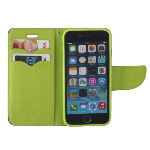 Etui Smart Fancy do Motorola Moto E22 zielono-granatowe Etui Smart Fancy do Motorola Moto E22 zielono-granatowe