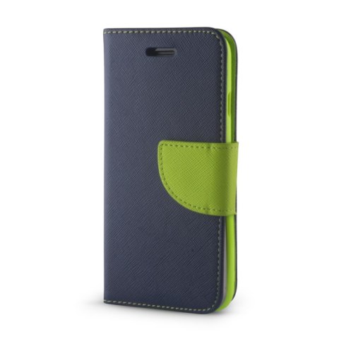 Etui Smart Fancy do Motorola Moto E22 zielono-granatowe Etui Smart Fancy do Motorola Moto E22 zielono-granatowe