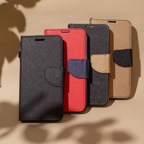Etui Smart Fancy do Xiaomi Redmi 13C 4G / 13C 5G / Poco C65 czarno-złote Etui Smart Fancy do Xiaomi Redmi 13C 4G / 13C 5G / Poco C65 czarno-złote