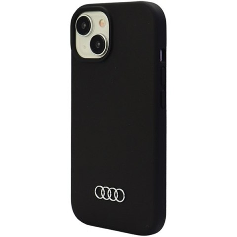 Audi nakładka do iPhone 15 / 14 / 13 czarna Silicone Case Audi nakładka do iPhone 15 / 14 / 13 czarna Silicone Case