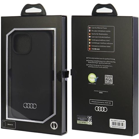 Audi nakładka do iPhone 15 / 14 / 13 czarna Silicone Case Audi nakładka do iPhone 15 / 14 / 13 czarna Silicone Case