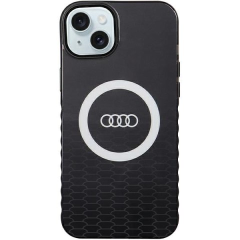 Audi nakładka do iPhone 15 Plus 6,7" czarna IML Big Logo MagSafe Case Audi nakładka do iPhone 15 Plus 6,7" czarna IML Big Logo MagSafe Case
