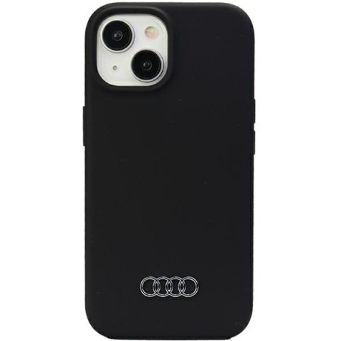 Audi nakładka do iPhone 15 Plus 6,7" czarna Silicone Case Audi nakładka do iPhone 15 Plus 6,7" czarna Silicone Case