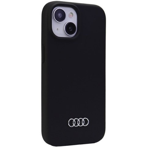 Audi nakładka do iPhone 15 Plus 6,7" czarna Silicone Case Audi nakładka do iPhone 15 Plus 6,7" czarna Silicone Case
