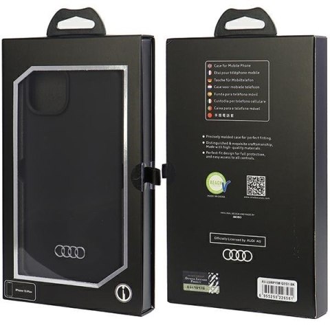 Audi nakładka do iPhone 15 Plus 6,7" czarna Silicone Case Audi nakładka do iPhone 15 Plus 6,7" czarna Silicone Case