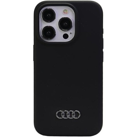Audi nakładka do iPhone 15 Pro 6,1" czarna Silicone Case Audi nakładka do iPhone 15 Pro 6,1" czarna Silicone Case