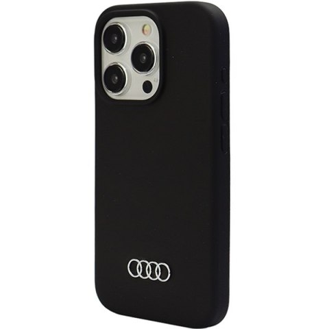 Audi nakładka do iPhone 15 Pro 6,1" czarna Silicone Case Audi nakładka do iPhone 15 Pro 6,1" czarna Silicone Case