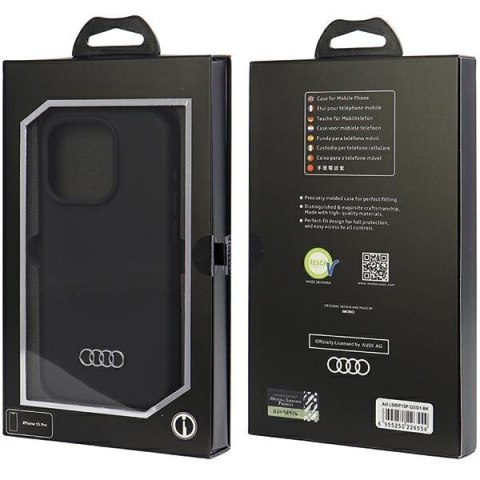Audi nakładka do iPhone 15 Pro 6,1" czarna Silicone Case Audi nakładka do iPhone 15 Pro 6,1" czarna Silicone Case