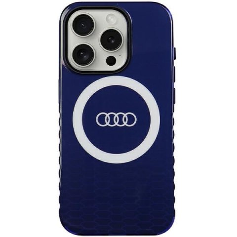 Audi nakładka do iPhone 15 Pro 6,1" niebieska IML Big Logo MagSafe Case Audi nakładka do iPhone 15 Pro 6,1" niebieska IML Big Logo MagSafe Case