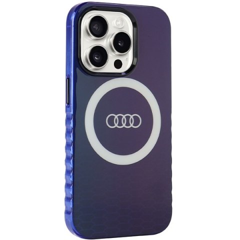 Audi nakładka do iPhone 15 Pro 6,1" niebieska IML Big Logo MagSafe Case Audi nakładka do iPhone 15 Pro 6,1" niebieska IML Big Logo MagSafe Case