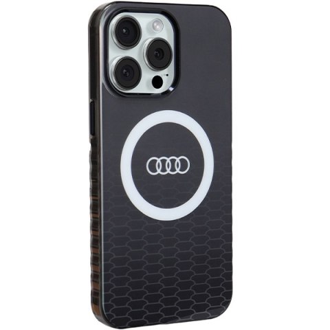 Audi nakładka do iPhone 15 Pro Max 6,7" czarna IML Big Logo MagSafe Case Audi nakładka do iPhone 15 Pro Max 6,7" czarna IML Big Logo MagSafe Case