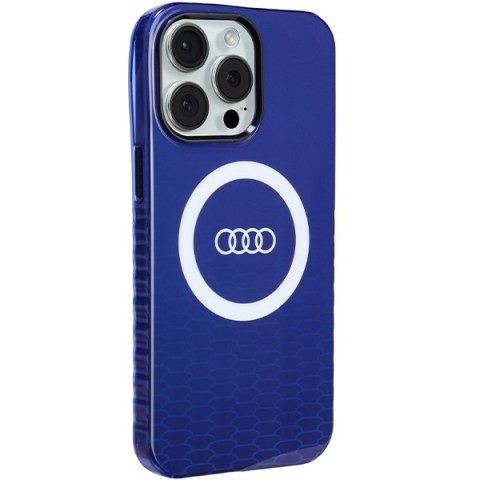 Audi nakładka do iPhone 15 Pro Max 6,7" niebieska IML Big Logo MagSafe Case Audi nakładka do iPhone 15 Pro Max 6,7" niebieska IML Big Logo MagSafe Case