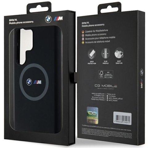 BMW nakładka do Samsung Galaxy S24 Ultra czarna M Silicone Printed Ring MagSafe BMW nakładka do Samsung Galaxy S24 Ultra czarna M Silicone Printed Ring MagSafe