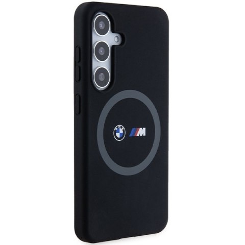 BMW nakładka do Samsung Galaxy S24 czarna M Silicone Printed Ring MagSafe BMW nakładka do Samsung Galaxy S24 czarna M Silicone Printed Ring MagSafe