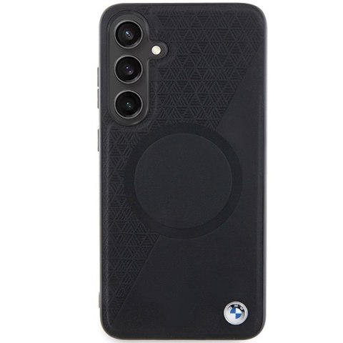 BMW nakładka do Samsung Galaxy S24 czarna Signature Leather Half Textured & Circle MagSafe BMW nakładka do Samsung Galaxy S24 czarna Signature Leather Half Textured & Circle MagSafe