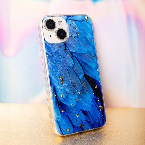 Nakładka Gold Glam do Samsung Galaxy A14 4G / A14 5G blue Nakładka Gold Glam do Samsung Galaxy A14 4G / A14 5G blue