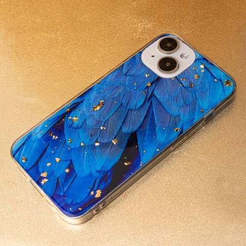 Nakładka Gold Glam do Samsung Galaxy A15 4G / A15 5G blue Nakładka Gold Glam do Samsung Galaxy A15 4G / A15 5G blue