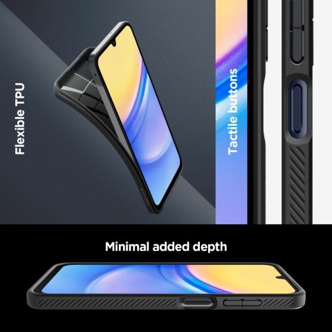 Spigen nakładka Liquid Air do Samsung Galaxy A15 4G / 5G matowa czarna Spigen nakładka Liquid Air do Samsung Galaxy A15 4G / 5G matowa czarna