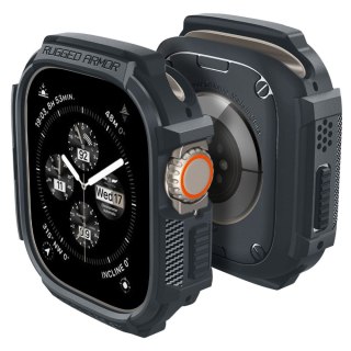 Spigen nakładka Rugged Armor do Apple Watch Ultra 1 / 2 (49 mm) ciemnoszara