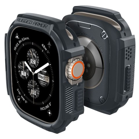 Spigen nakładka Rugged Armor do Apple Watch Ultra 1 / 2 (49 mm) ciemnoszara Spigen nakładka Rugged Armor do Apple Watch Ultra 1 / 2 (49 mm) ciemnoszara