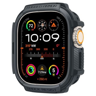 Spigen nakładka Rugged Armor do Apple Watch Ultra 1 / 2 (49 mm) ciemnoszara