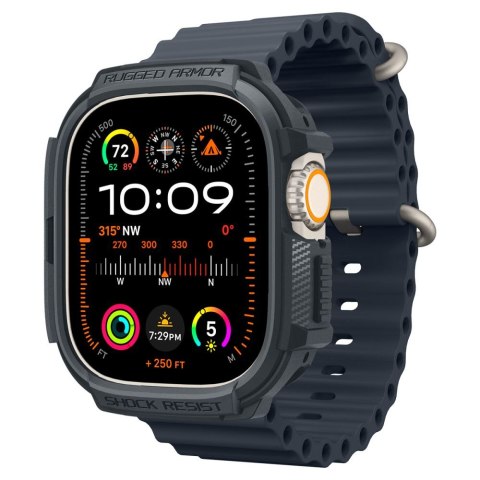 Spigen nakładka Rugged Armor do Apple Watch Ultra 1 / 2 (49 mm) ciemnoszara Spigen nakładka Rugged Armor do Apple Watch Ultra 1 / 2 (49 mm) ciemnoszara