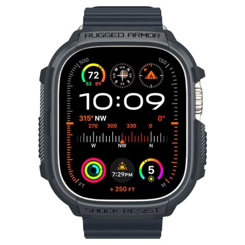 Spigen nakładka Rugged Armor do Apple Watch Ultra 1 / 2 (49 mm) ciemnoszara Spigen nakładka Rugged Armor do Apple Watch Ultra 1 / 2 (49 mm) ciemnoszara