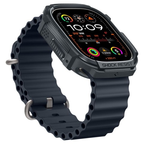 Spigen nakładka Rugged Armor do Apple Watch Ultra 1 / 2 (49 mm) ciemnoszara Spigen nakładka Rugged Armor do Apple Watch Ultra 1 / 2 (49 mm) ciemnoszara