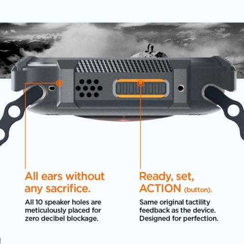 Spigen nakładka Rugged Armor do Apple Watch Ultra 1 / 2 (49 mm) ciemnoszara Spigen nakładka Rugged Armor do Apple Watch Ultra 1 / 2 (49 mm) ciemnoszara